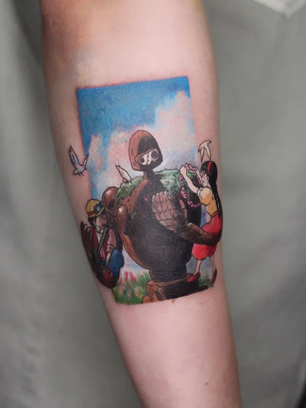 color anime tatouage sur forearm #50804 | Artiste tatoueur Татьяна Симкинс