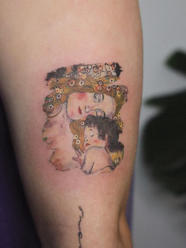 color illustrative tatouage sur upper arm #50813 | Artiste tatoueur Татьяна Симкинс