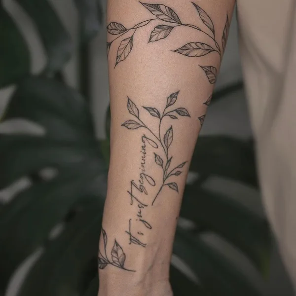 Graphic tattoo by Татьяна Симкинс in Омск