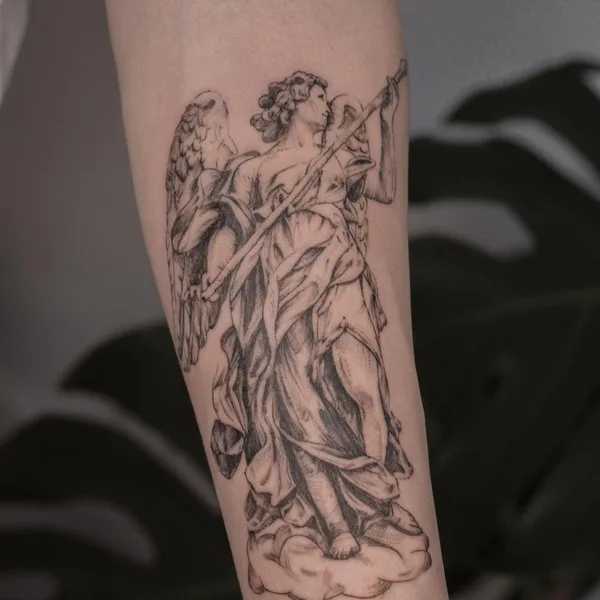 Graphic tattoo by Татьяна Симкинс in Омск
