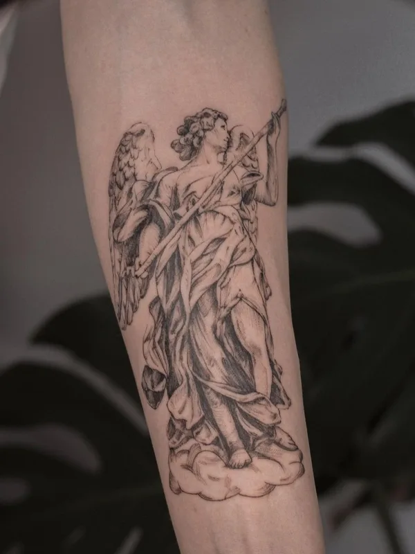 black and grey realism tatouage sur forearm #50811 | Artiste tatoueur Татьяна Симкинс