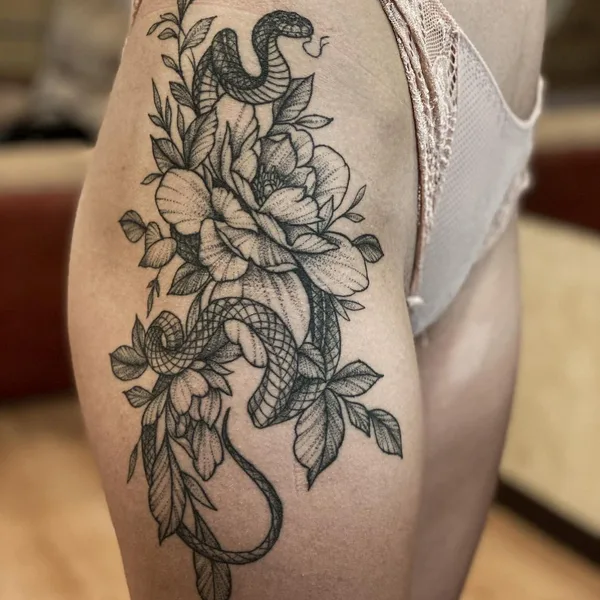 Graphic tattoo by Александр Уколов in Омск