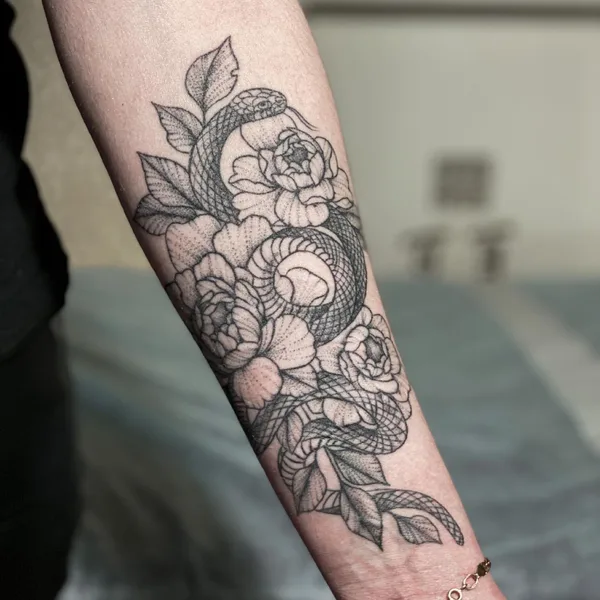 Graphic tattoo by Александр Уколов in Омск