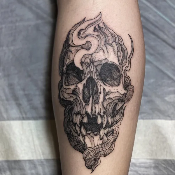 Graphic tattoo by Александр Уколов in Омск