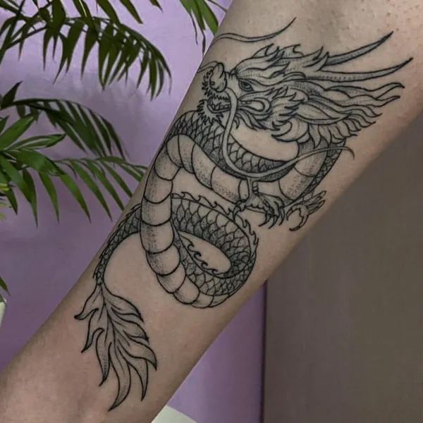 Graphic tattoo by Александр Уколов in Омск