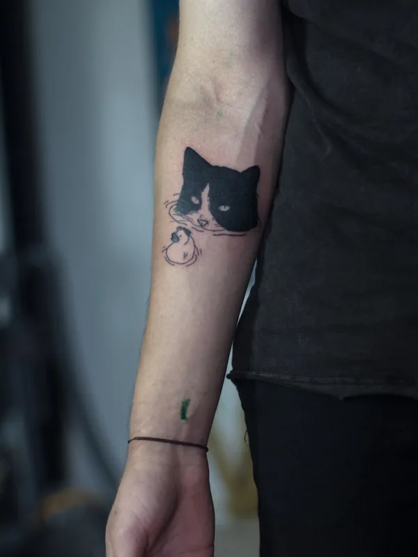 black blackwork татуировка на forearm #64281 | Тату мастер Пантель Воронеж
