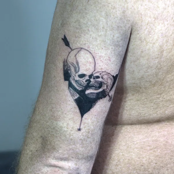 Graphic tattoo by Пантель Воронеж in Воронеж