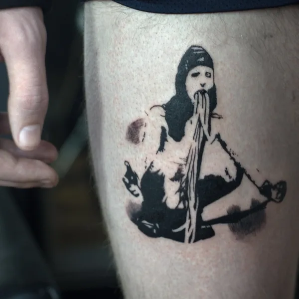 Graphic tattoo by Пантель Воронеж in Воронеж