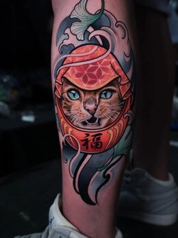 Neotraditional tattoo