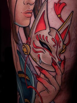 Neotraditional tattoo