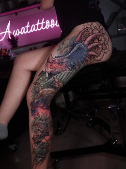 Neotraditional tattoo