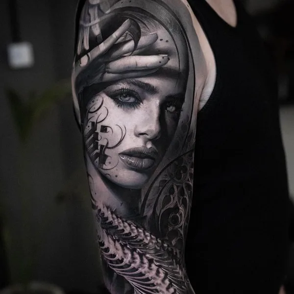 Реализм tattoo by Stevo Tattoo in Żonqor