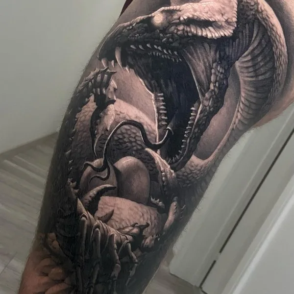Realism tattoo by Alessandro Covallero in Pordenone