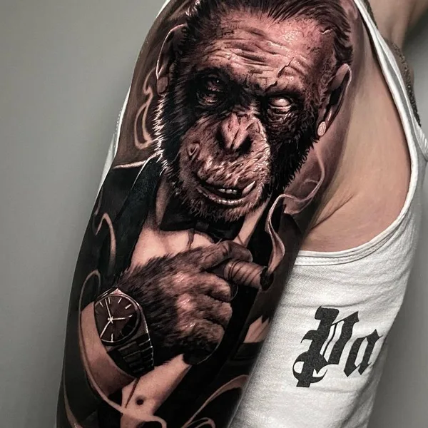 Realism tattoo by Simone Covallero in Venezia