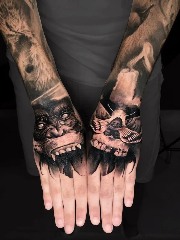 black and grey realism tatouage sur hand #66315 | Artiste tatoueur Rodrigo Piedrabuena