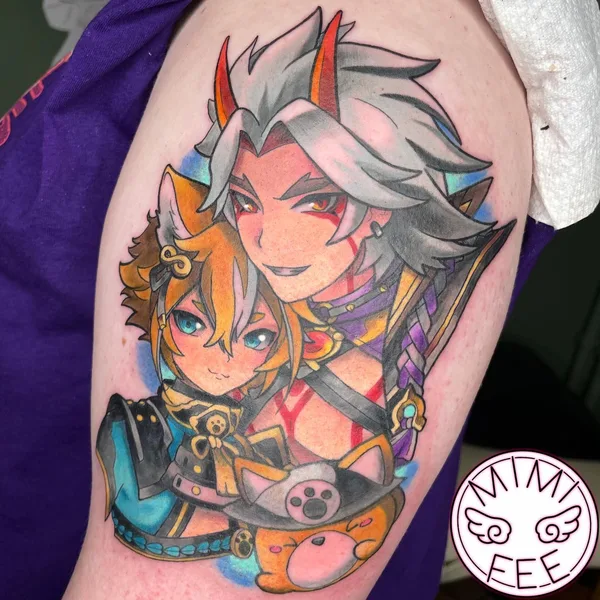 Anime tattoo by _mimifee in Olten