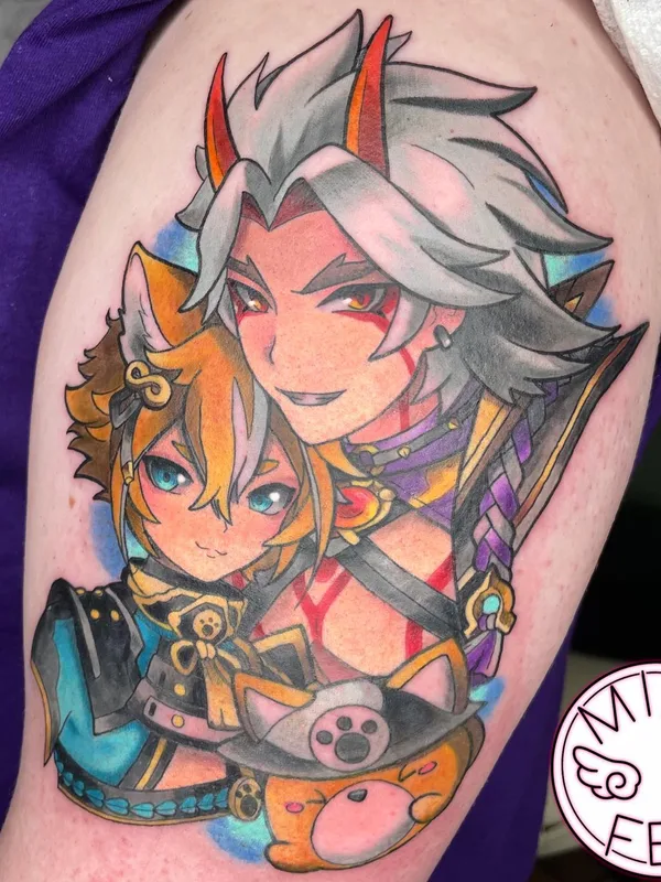 color anime татуировка на upper arm #66331 | Тату мастер _mimifee