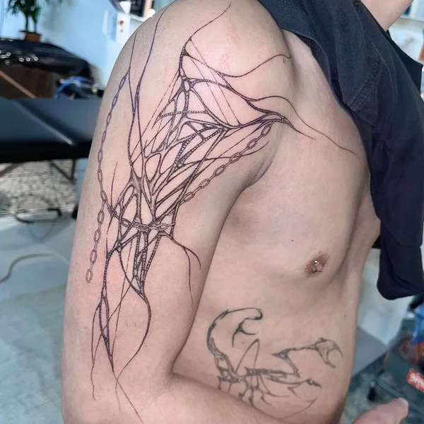 Tribal tattoo by Randy Lahaie in Lausanne