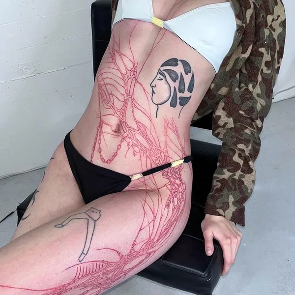 Tribal tattoo by Randy Lahaie in Lausanne