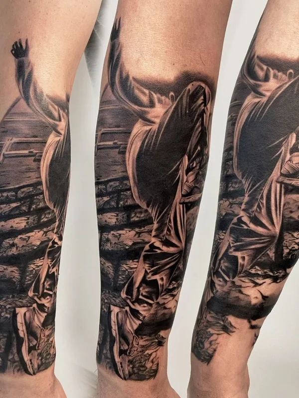 black and grey realism tatuaje en forearm #40092 | Tatuador Ирина Чернова