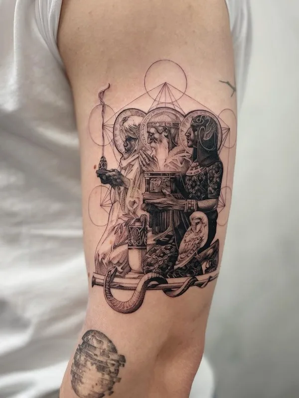 black and grey black and grey татуировка на forearm #69518 | Тату мастер Amalie