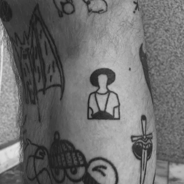 handpoke tattoo by Oleg Savchuk in Tbilisi