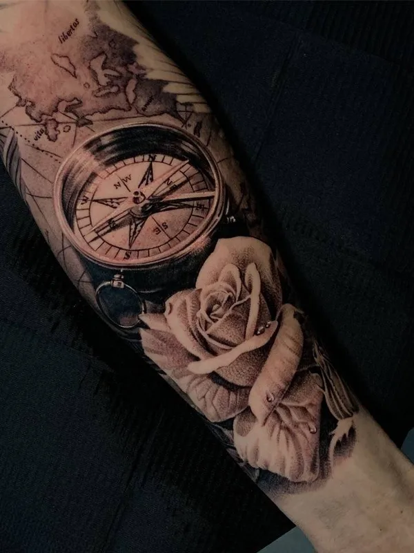 black and grey realism татуировка на forearm #31669 | Тату мастер Глеб Эрвье