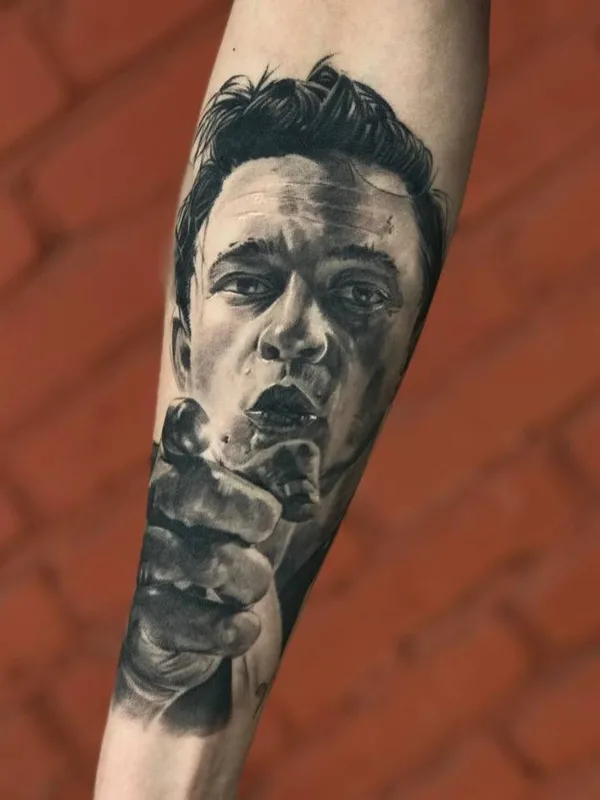 black and grey realism татуировка на forearm #31667 | Тату мастер Глеб Эрвье