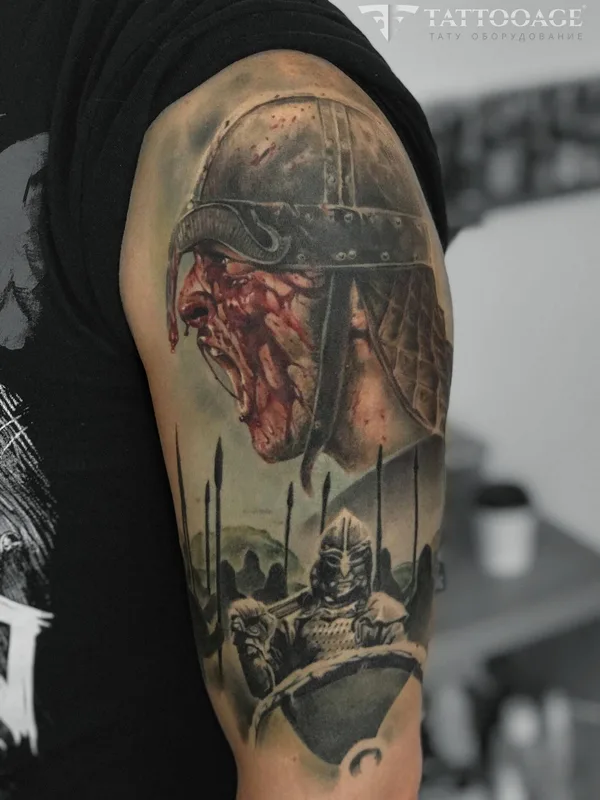 color realism татуировка на upper arm #31675 | Тату мастер Глеб Эрвье