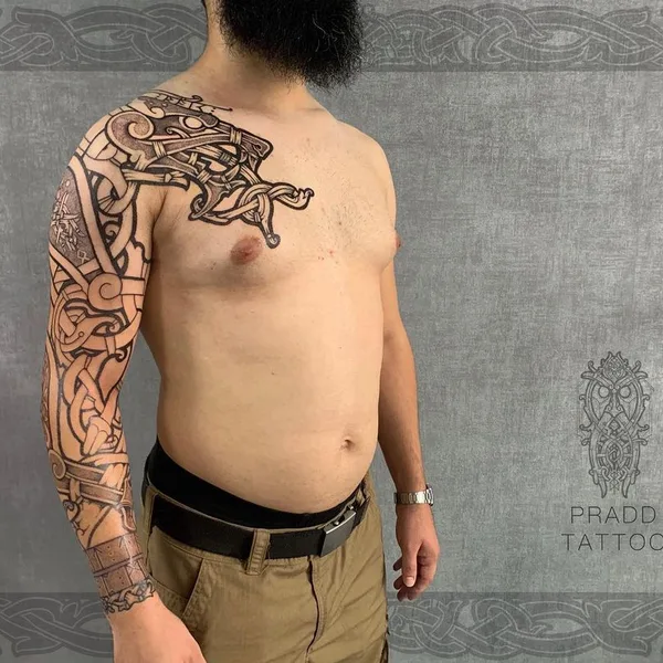 Ornamental tattoo by Виталий Pradd in Barcelona