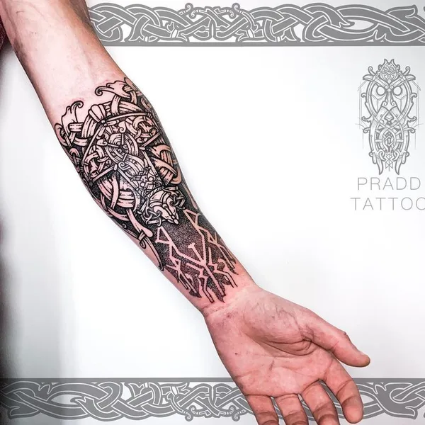 Ornamental tattoo by Виталий Pradd in Barcelona