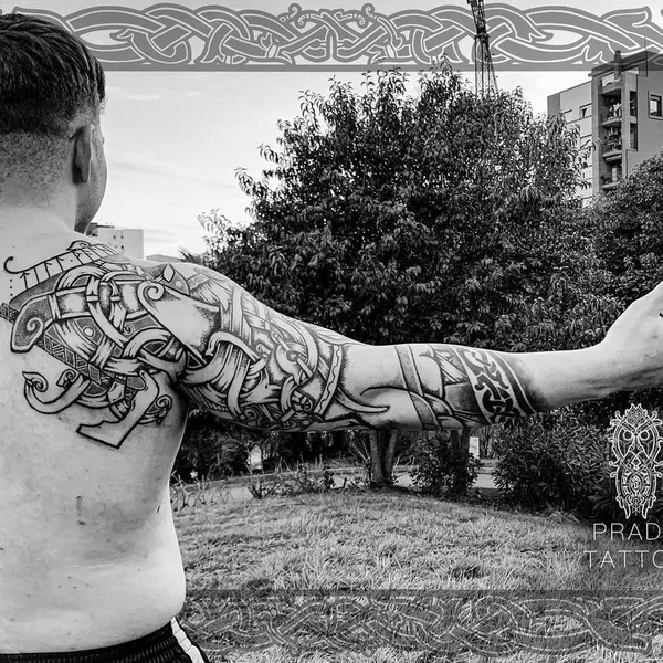 Ornamental tattoo by Виталий Pradd in Barcelona