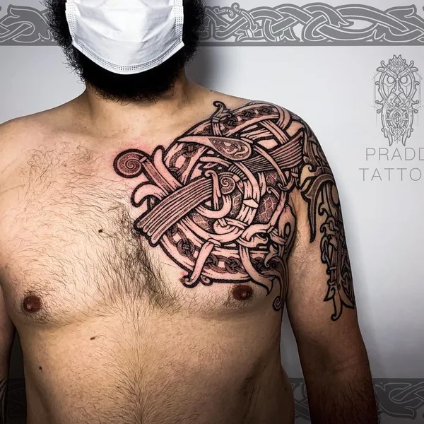 Ornamental tattoo by Виталий Pradd in Barcelona