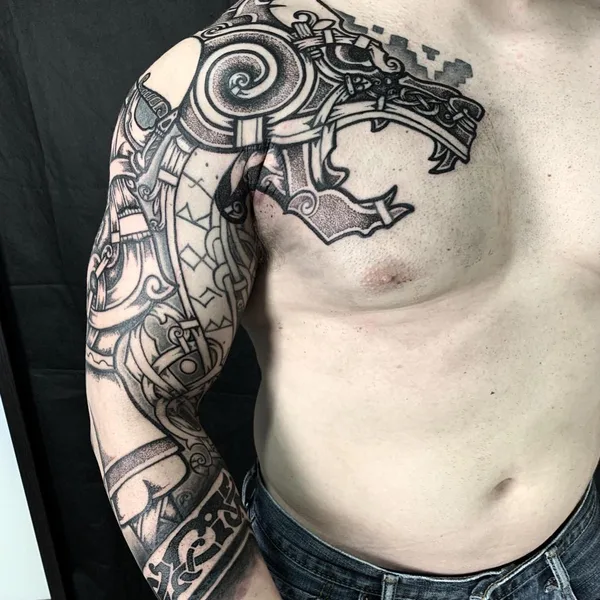 Ornamental tattoo by Виталий Pradd in Barcelona