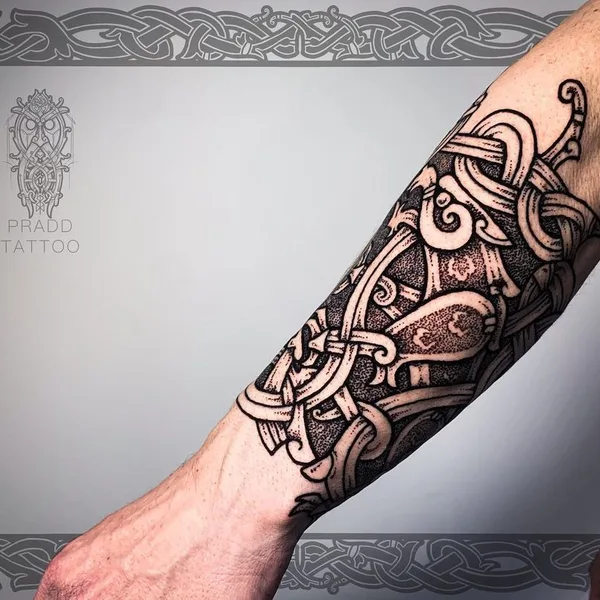 Ornamental tattoo by Виталий Pradd in Barcelona