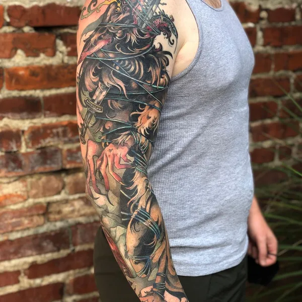 Neo Traditional tattoo by Ellie Livingston in Richmond