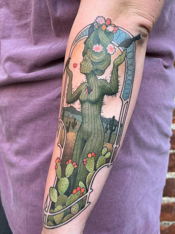 female color illustrative 타투 부위 forearm #56538 | 타투이스트 Betsy Ebsen