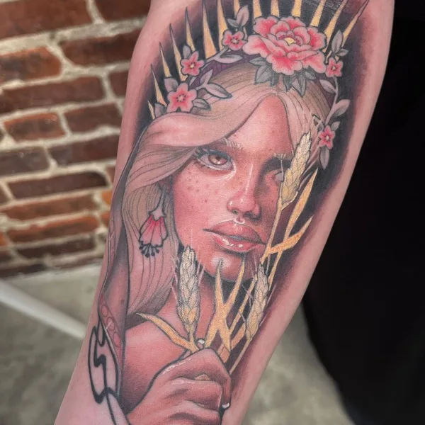 Neo Traditional tattoo by Betsy Ebsen in Richmond