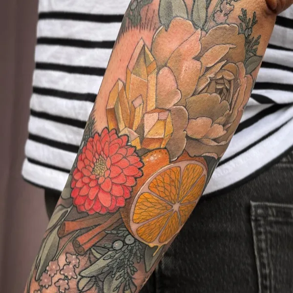 Neo Traditional tattoo by Betsy Ebsen in Richmond