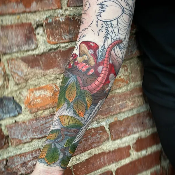 Neo Traditional tattoo by Lindsay Hall in Richmond
