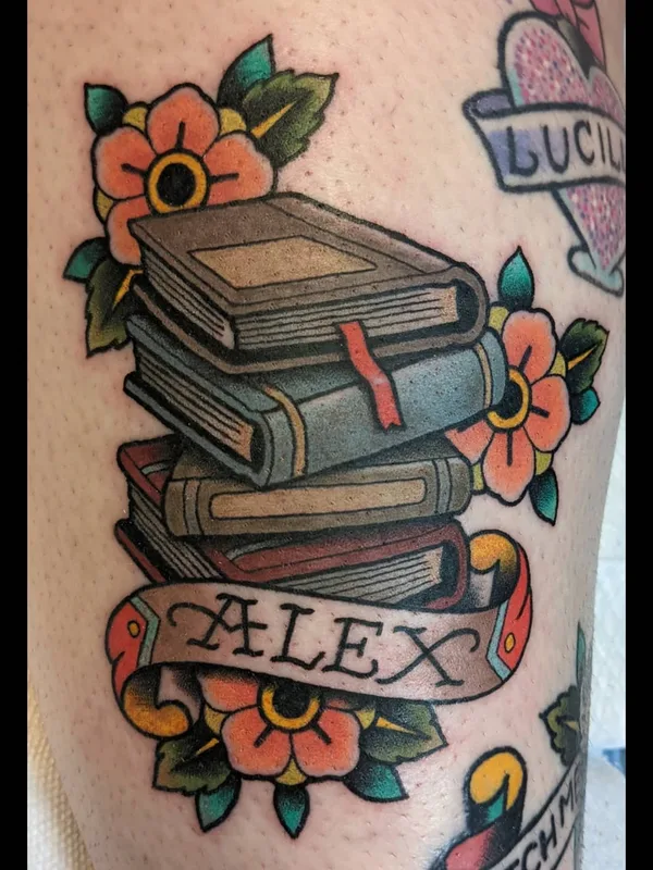 color traditional Tatuaggio su calf #56576 | Tatuatore Matt Brotka