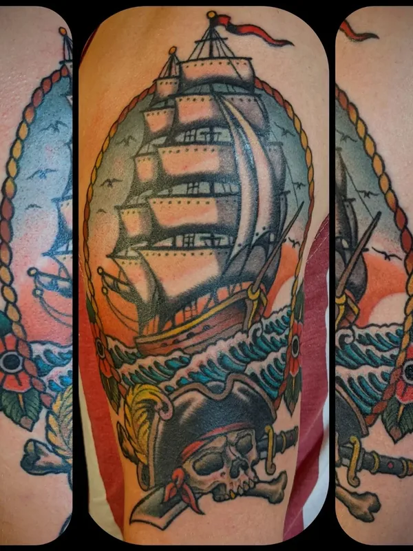 color traditional Tatuaggio su upper arm #56581 | Tatuatore Matt Brotka