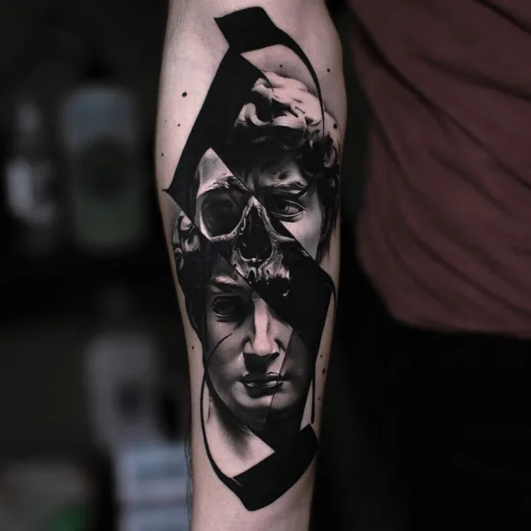 Чёрно-серая tattoo by Dan Starr in Ростов-на-Дону