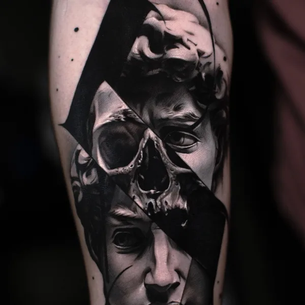 Чёрно-серая tattoo by Dan Starr in Ростов-на-Дону