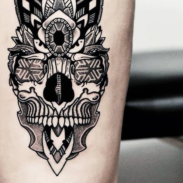 Dotwork tattoo by Olaf Kaminskiy in Kyiv
