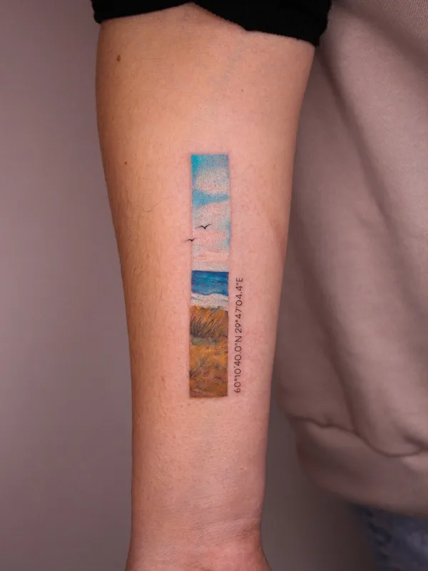 color illustrative tattoo on forearm #58346 | Tattoo Artist Юлия Гришанок