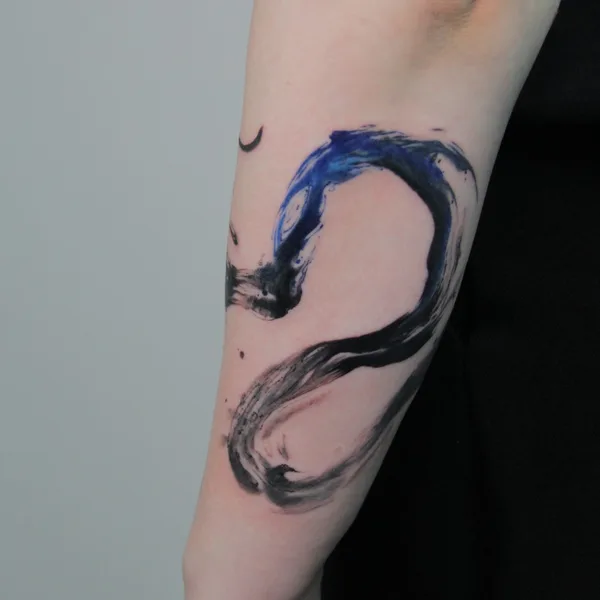Abstract tattoo by Алина Лоткова in Moscow