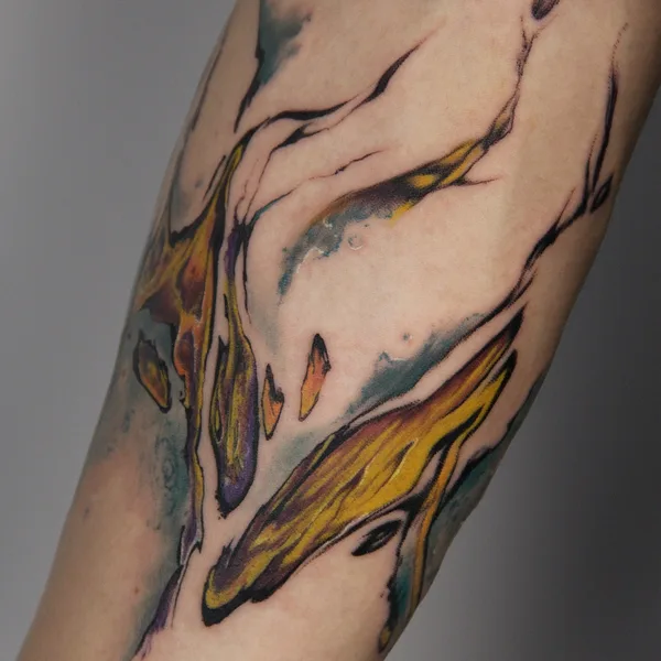 Abstract tattoo by Алина Лоткова in Moscow
