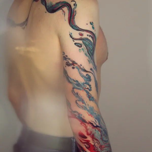 Abstract tattoo by Алина Лоткова in Moscow
