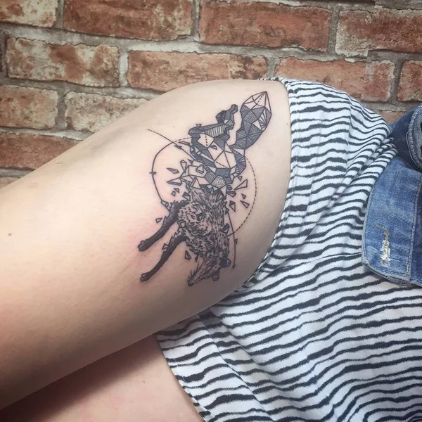 Graphic tattoo by Тим Дёрт in Химки